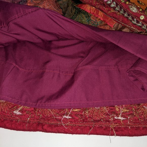 Ethnic Bohemian Festival Maxi
Skirt India Zari Embroidery
Cotton Sequin Quilted - Picture 14 of 14